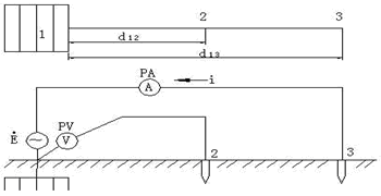三極法的原理接線(xiàn)圖